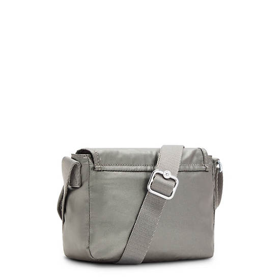 Kipling Sabian Metallic Crossbody Mini Veske Grå | NO 1868WN